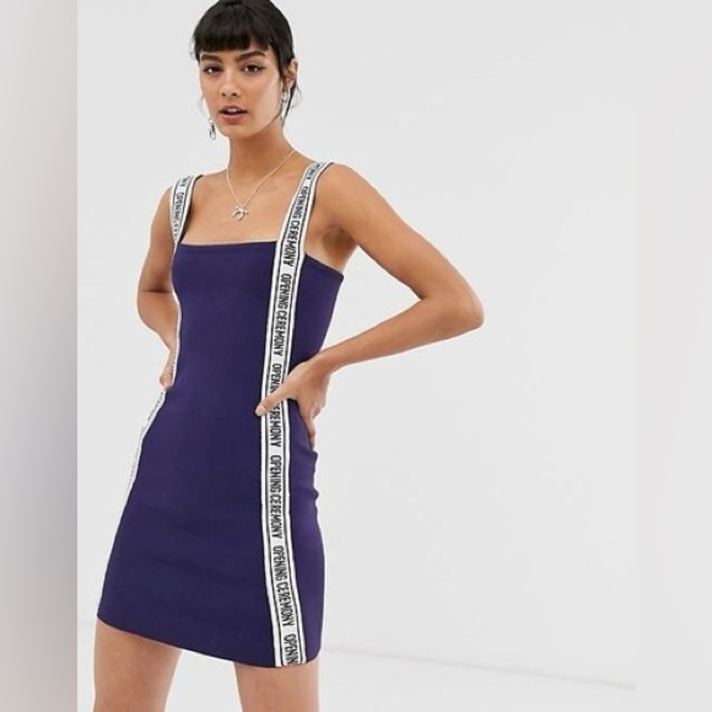 *FLAW* NWT‎ Opening Ceremony Elastic Logo Dress Size XS
